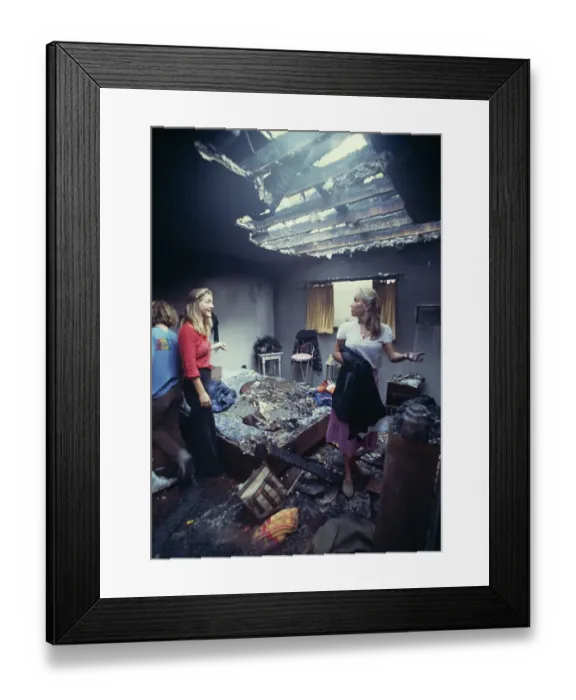 Framed Print : Aftermath Of California Firestorm Framed Print : Aftermath Of California Firestorm