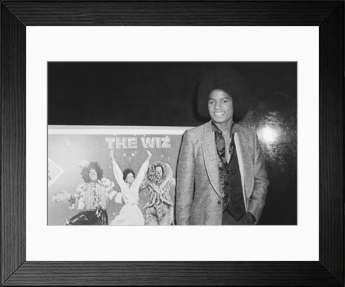 Framed Print : Michael Jackson At Opening Of The Wiz