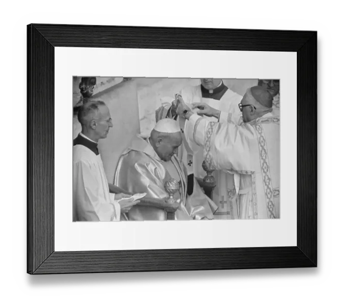 Framed Print : Pope John Paul II Receiving Pallium Framed Print : Pope John Paul II Receiving Pallium