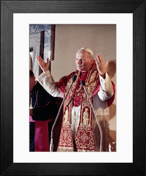 Framed Print : Pope John Paul II Speaking to Cardinals Framed Print : Pope John Paul II Speaking to Cardinals
