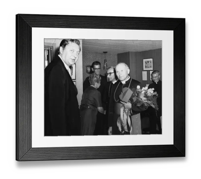 Framed Print : Pope John Paul II with Radio President Framed Print : Pope John Paul II with Radio President