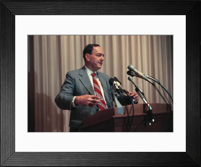 Framed Print : Herbert Simon Speaking at Podium Framed Print : Herbert Simon Speaking at Podium