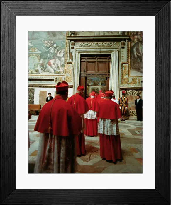 Framed Print : Cardinals Entering Sistine Chapel for Conclave Framed Print : Cardinals Entering Sistine Chapel for Conclave