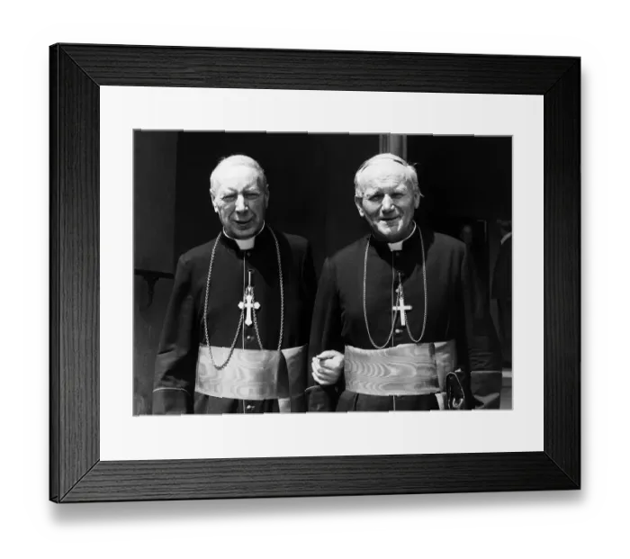 Framed Print : Pope John Paul II and Cardinal Stefan Wyszynsk Framed Print : Pope John Paul II and Cardinal Stefan Wyszynsk