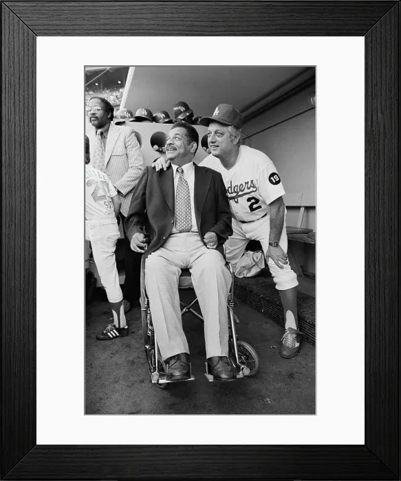 Framed Print : Roy Campanella In Wheelchair Framed Print : Roy Campanella In Wheelchair