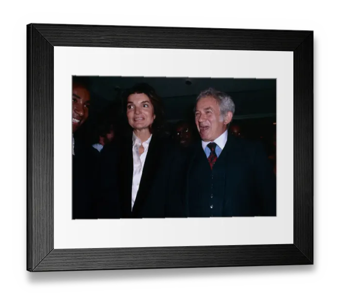 Framed Print : Norman Mailer Laughing With Jacqueline Onassis Framed Print : Norman Mailer Laughing With Jacqueline Onassis