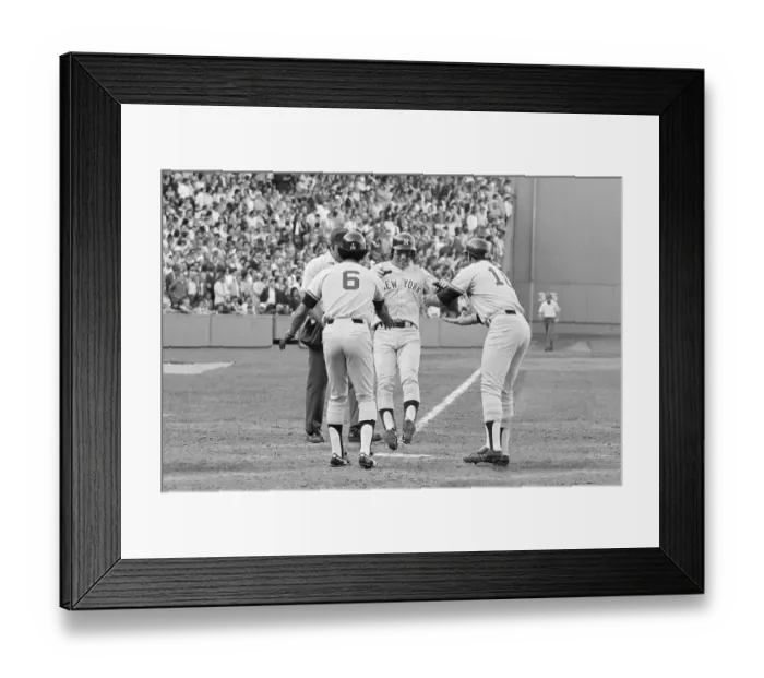 Framed Print : Bucky Dent Jumping on Home Plate Framed Print : Bucky Dent Jumping on Home Plate