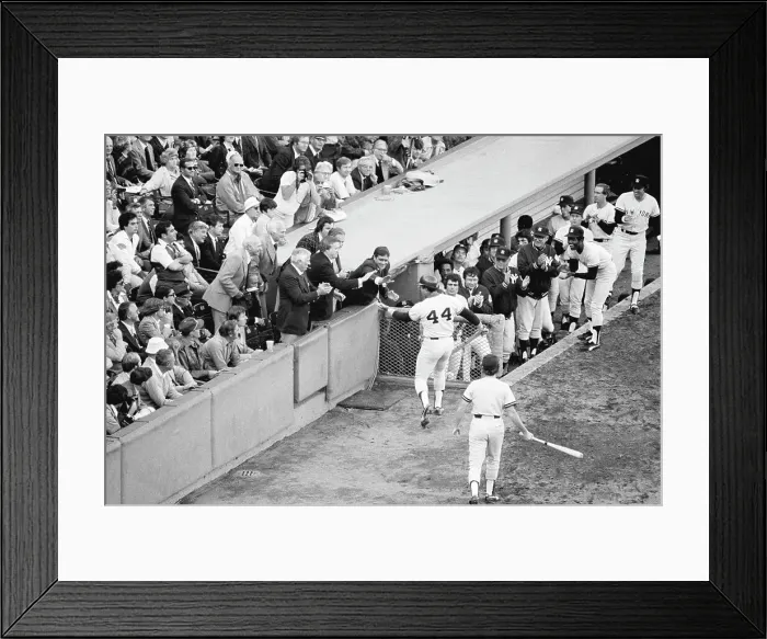 Framed Print : R.Jackson Congratulated By Steinbrenner Framed Print : R.Jackson Congratulated By Steinbrenner