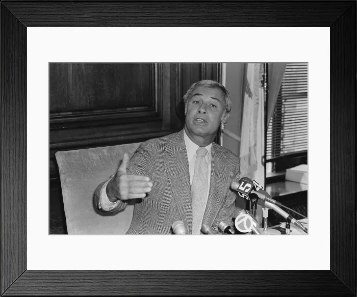 Framed Print : George Moscone Talking, Gesturing;News C Framed Print : George Moscone Talking, Gesturing;News C