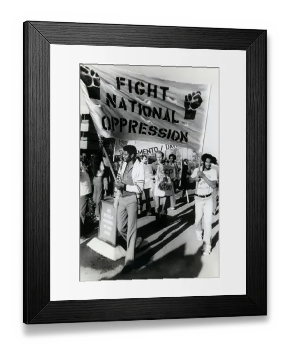 Framed Print : Fight National Oppression Sing Protest Framed Print : Fight National Oppression Sing Protest