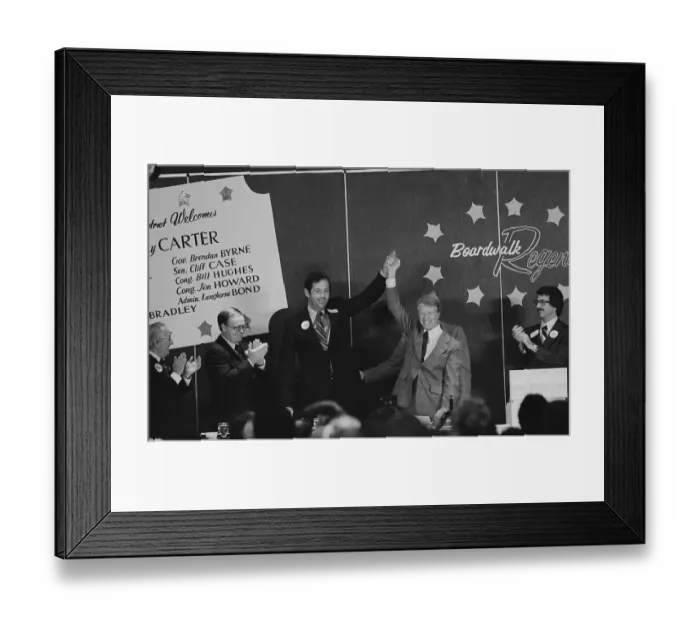 Framed Print : Jimmy Carter and Bill Bradley on Campaign Trail Framed Print : Jimmy Carter and Bill Bradley on Campaign Trail
