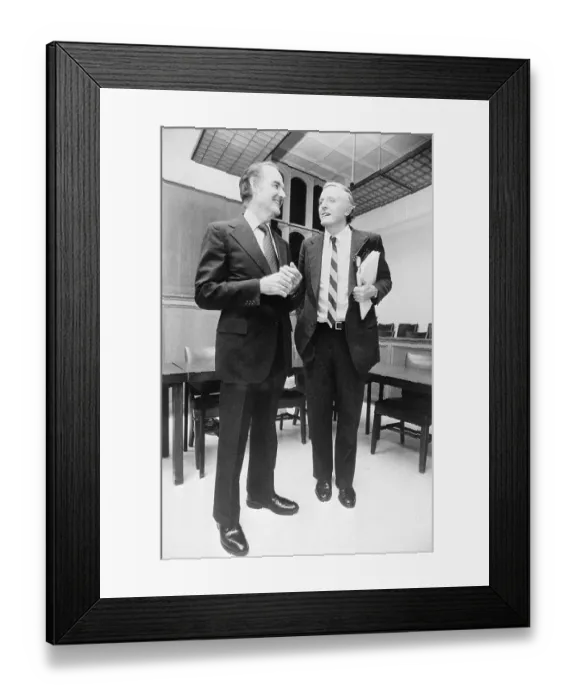 Framed Print : William Buckley and George McGovern Talking Together Framed Print : William Buckley and George McGovern Talking Together