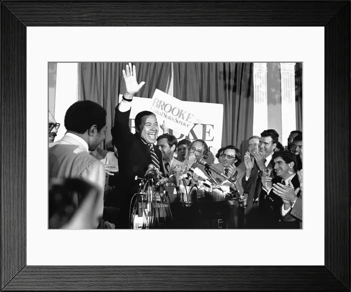 Framed Print : Incumbent Senator Edward W. Brooke Framed Print : Incumbent Senator Edward W. Brooke