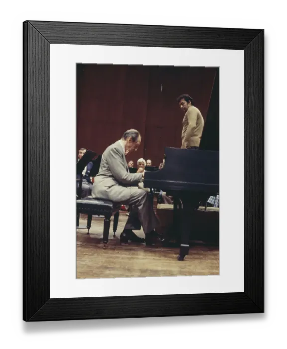 Framed Print : Vladimir Horowitz And Zubin Mehta Framed Print : Vladimir Horowitz And Zubin Mehta