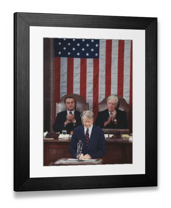 Framed Print : President Carter Addressing Congress Framed Print : President Carter Addressing Congress