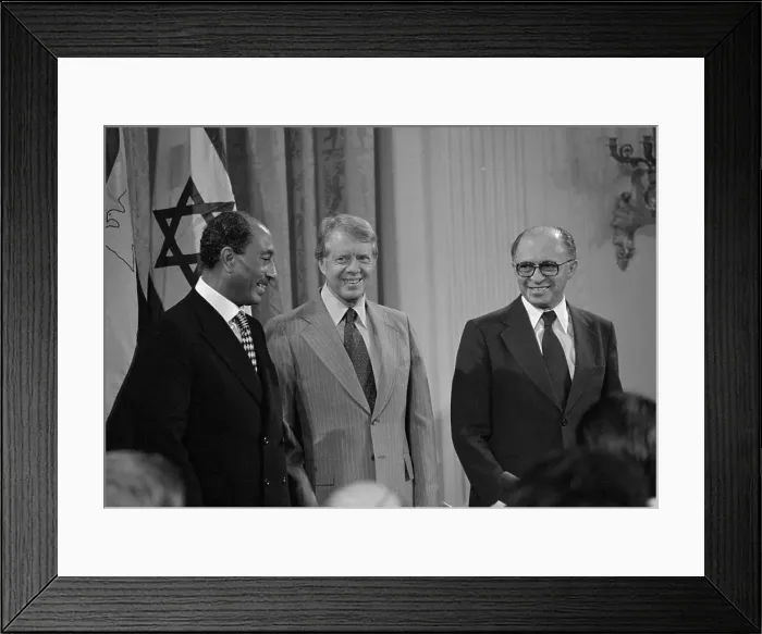 Framed Print : President Carter Standing Amongst Others Framed Print : President Carter Standing Amongst Others