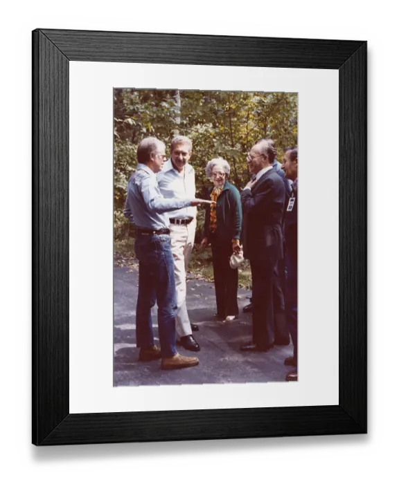 Framed Print : President Jimmy Carter Speaks With The Israeli Delegation Framed Print : President Jimmy Carter Speaks With The Israeli Delegation