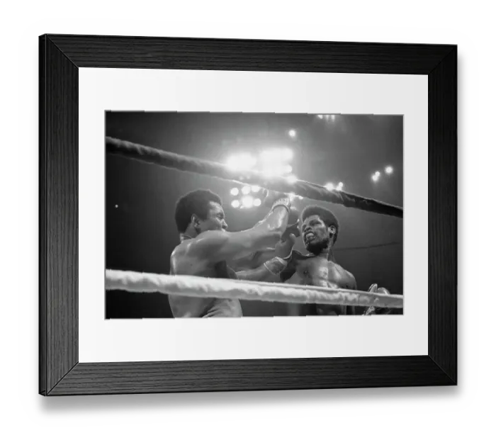 Framed Print : Muhammad Ali and Leon Spinks Boxing