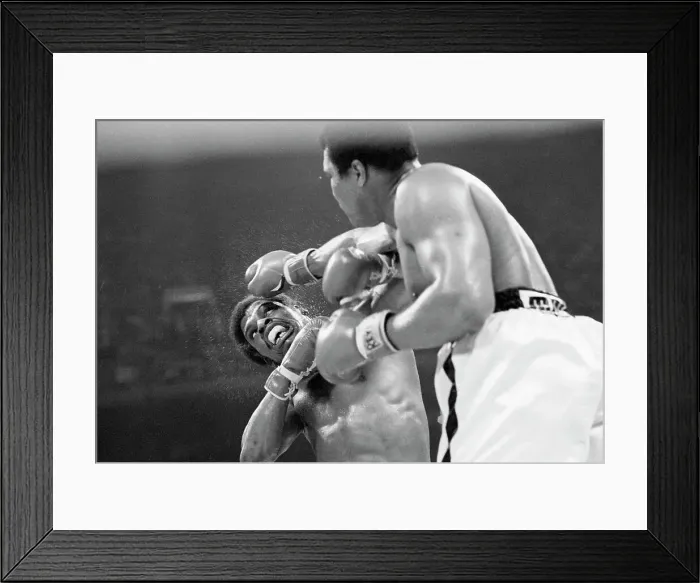 Framed Print : Muhammad Ali Punching Leon Spinks Framed Print : Muhammad Ali Punching Leon Spinks