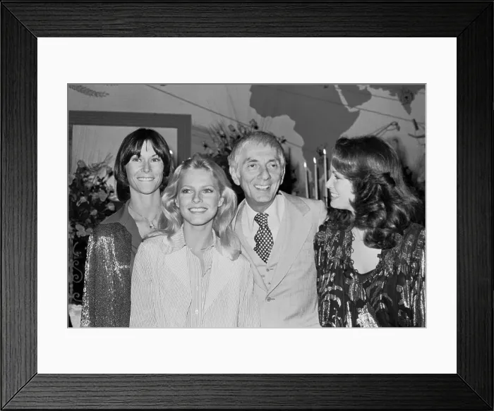 Framed Print : Actresses with Aaron Spelling Framed Print : Actresses with Aaron Spelling