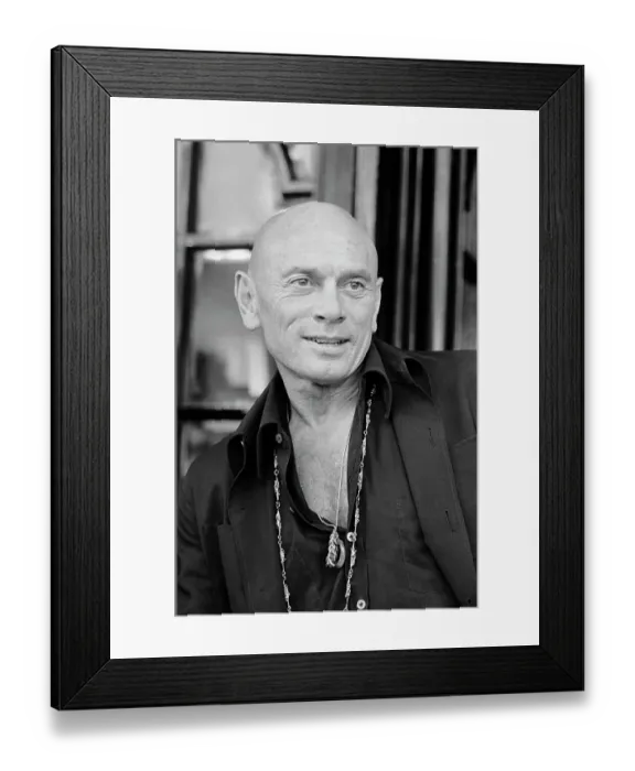 Framed Print : Actor Yul Brynner Seen Onstage