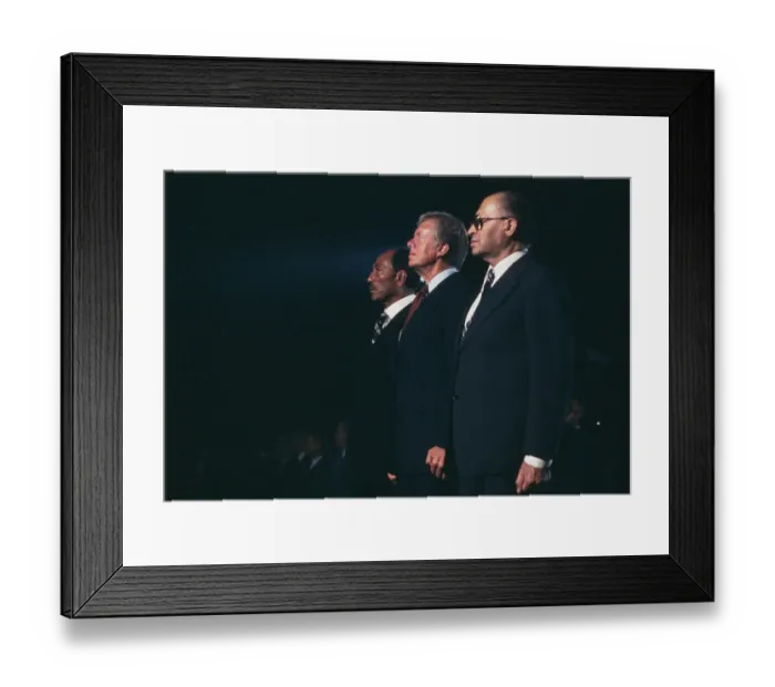 Framed Print : Sadat, Carter And Begin Framed Print : Sadat, Carter And Begin