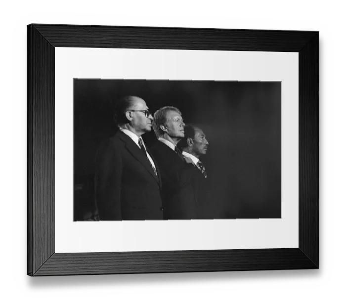 Framed Print : Menachem Begin, President Carter, and Anwar Sadat Framed Print : Menachem Begin, President Carter, and Anwar Sadat