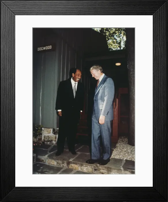 Framed Print : Anwar Al Sadat And Jimmy Carter Framed Print : Anwar Al Sadat And Jimmy Carter
