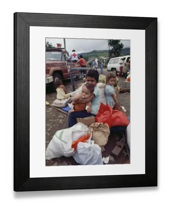 Framed Print : Refugee Children