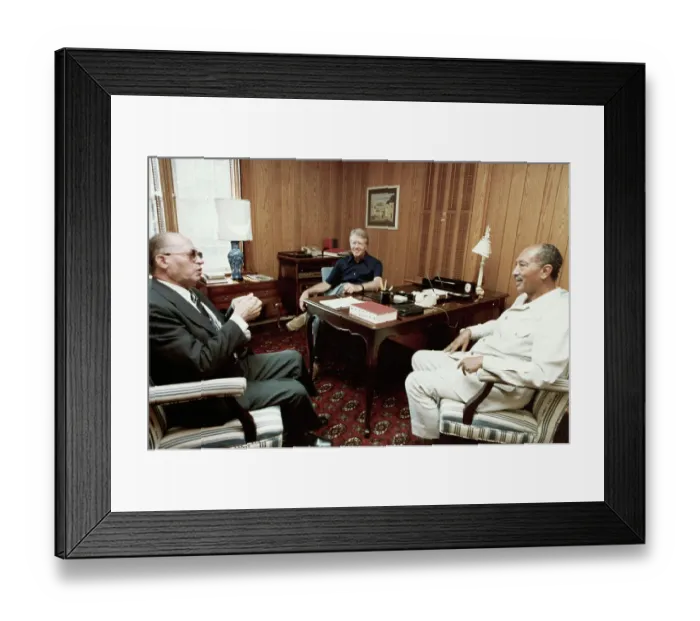 Framed Print : Mideast Summit Talks at Camp David Framed Print : Mideast Summit Talks at Camp David
