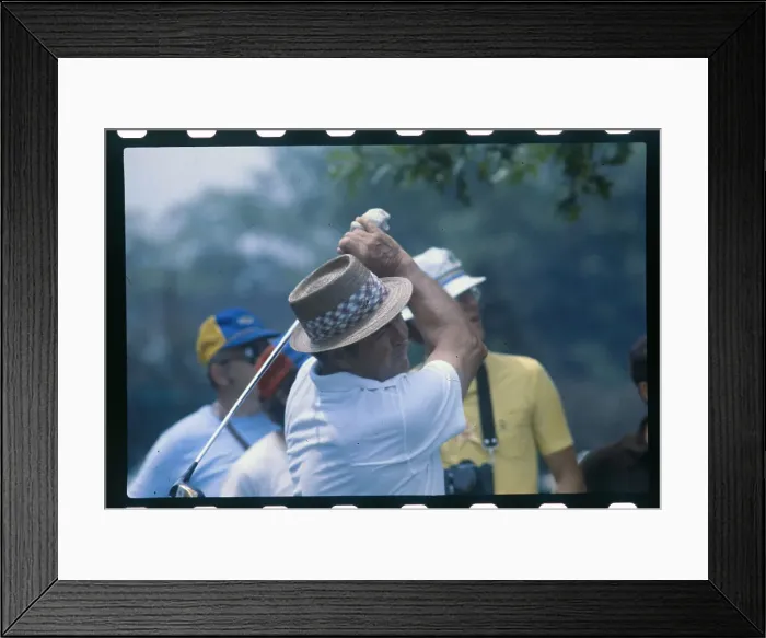 Framed Print : Sam Snead Putting at PGA