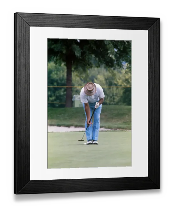 Framed Print : Sam Snead Putting at PGA