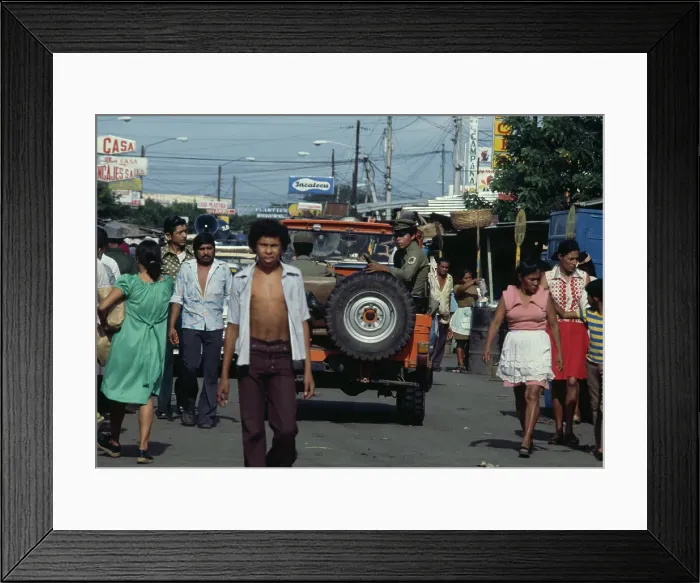 Framed Print : Police Patrol, Managua Framed Print : Police Patrol, Managua