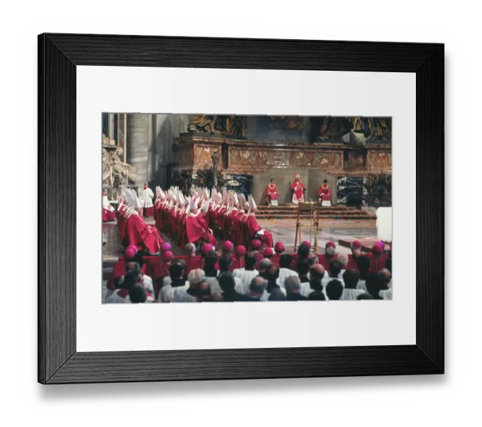 Framed Print : Cardinal Jean Villot Chamberlain Blessing Cardinals Framed Print : Cardinal Jean Villot Chamberlain Blessing Cardinals