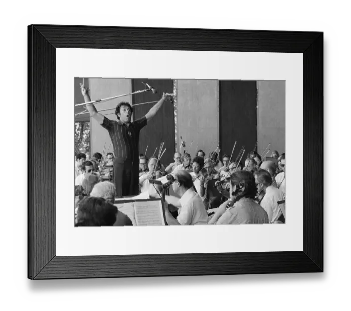 Framed Print : Zubin Mehta Rehearses The Orchestra Framed Print : Zubin Mehta Rehearses The Orchestra