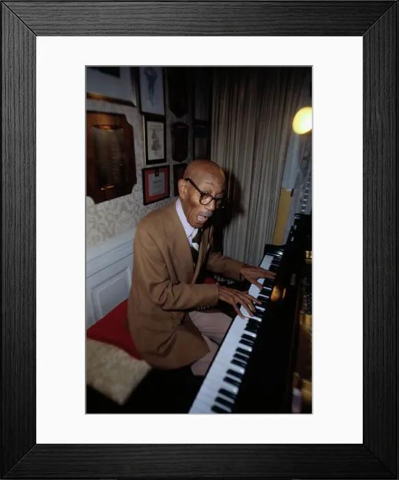 Framed Print : Eubie Blake at Piano Framed Print : Eubie Blake at Piano