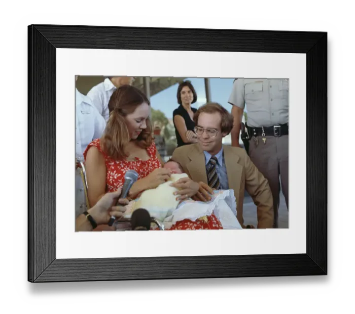 Framed Print : Julie Nixon Eisenhower, David Eisenhower, Baby Jennie Framed Print : Julie Nixon Eisenhower, David Eisenhower, Baby Jennie