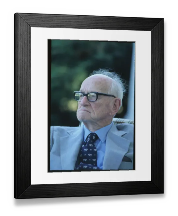 Framed Print : Republican Alf Landon on Patio Framed Print : Republican Alf Landon on Patio