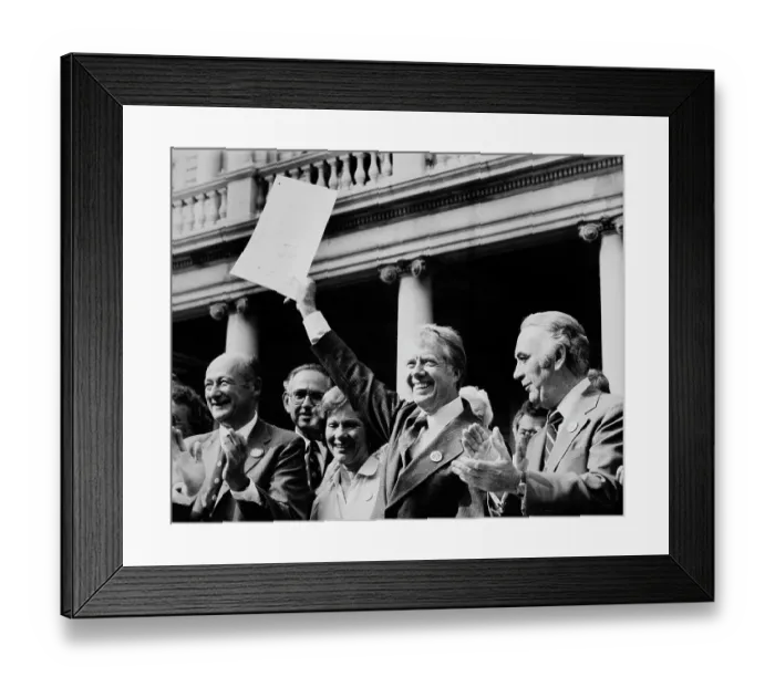 Framed Print : US President Carter At New York's City Hall Framed Print : US President Carter At New York's City Hall