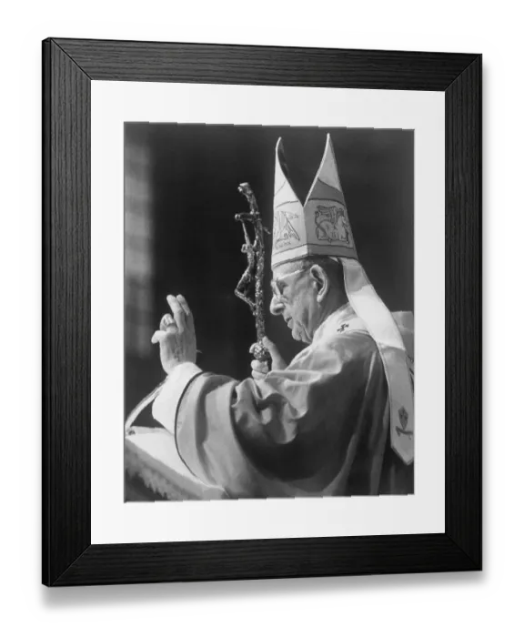 Framed Print : Portrait of Pope Paul VI Framed Print : Portrait of Pope Paul VI