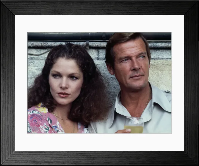 Framed Print : Lois Chiles And Roger Moore Framed Print : Lois Chiles And Roger Moore