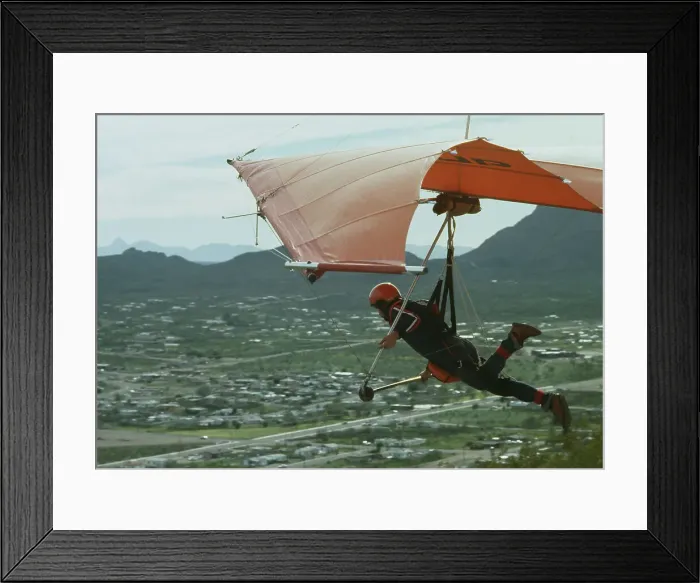 Framed Print : Hang Glider Above Arizona