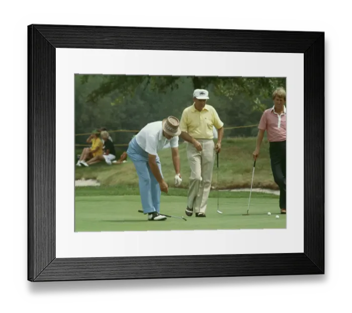 Framed Print : Sam Snead. American golfer Sam Snead (left, 1912 - 2002) competing in the Framed Print : Sam Snead. American golfer Sam Snead (left, 1912 - 2002) competing in the