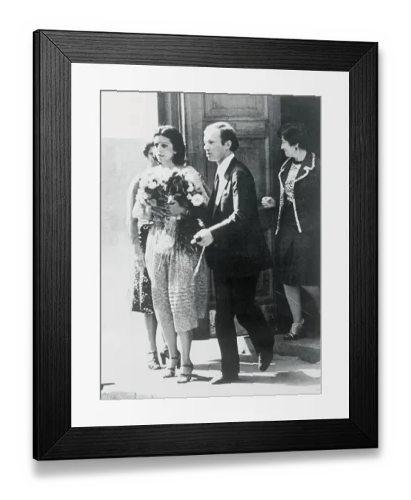 Framed Print : Portrait of Christina Onassis and Sergei Kauzov Framed Print : Portrait of Christina Onassis and Sergei Kauzov