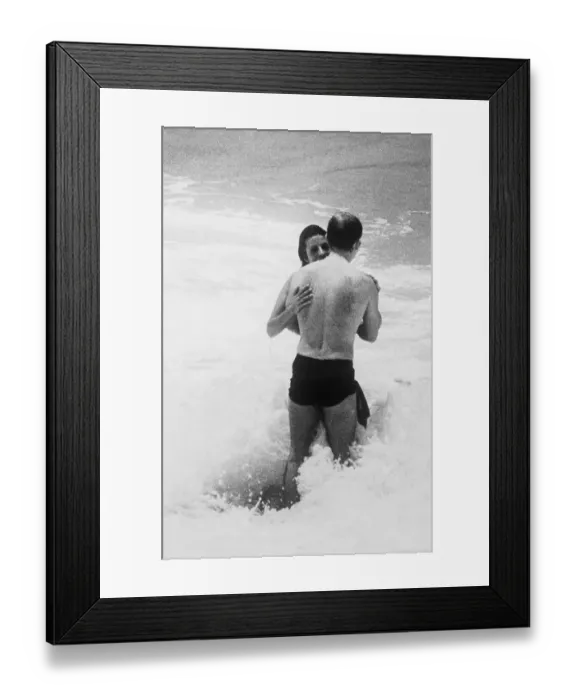 Framed Print : Portrait of Christina Onassis and Sergei Kauzov Framed Print : Portrait of Christina Onassis and Sergei Kauzov