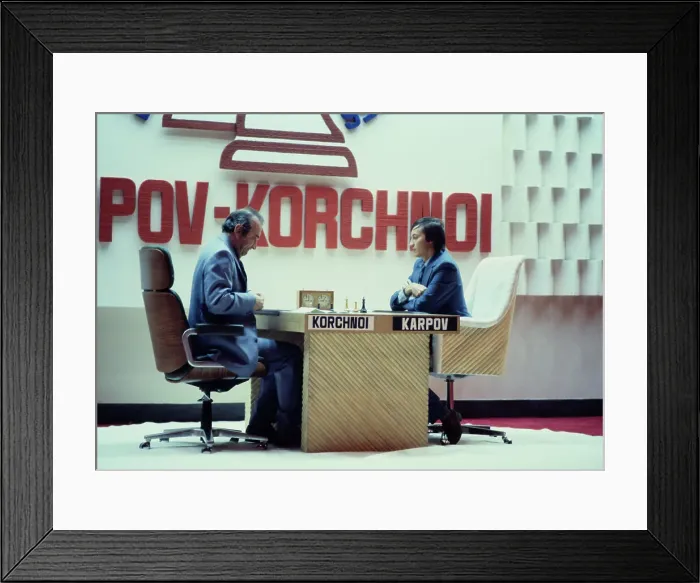 Framed Print : Viktor Korchnoi And Anatoly Karpov Framed Print : Viktor Korchnoi And Anatoly Karpov