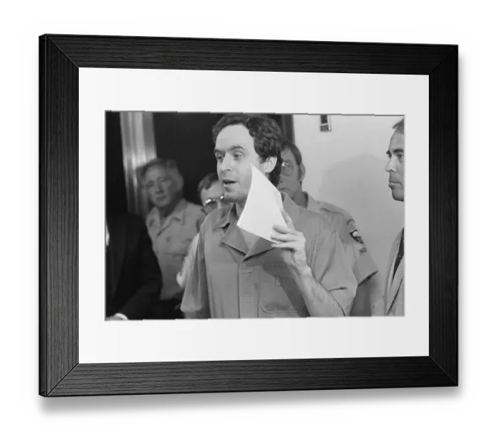 Framed Print : Ted Bundy Close Up Framed Print : Ted Bundy Close Up