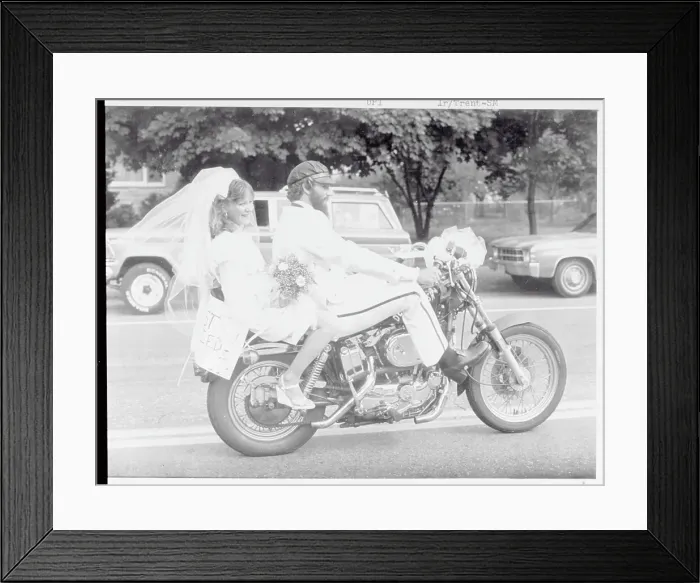 Framed Print : Motorcycle Marriage Framed Print : Motorcycle Marriage