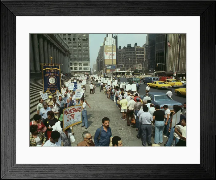 Framed Print : Postal Workers Protest