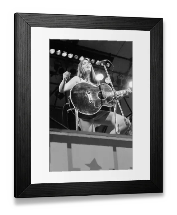 Framed Print : Emmylou Harris Performing in Central Park Framed Print : Emmylou Harris Performing in Central Park